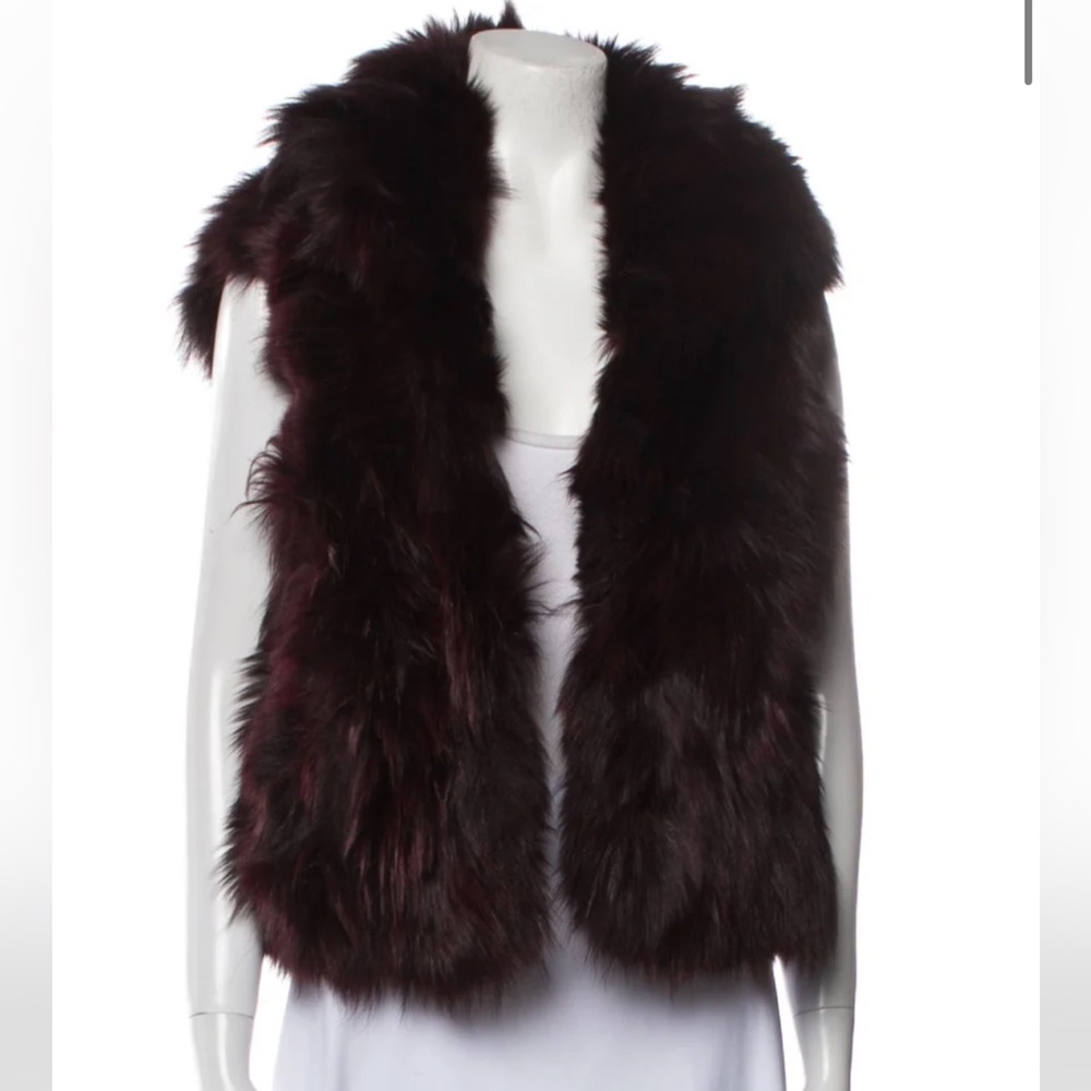 Fur vest Adrienne landau